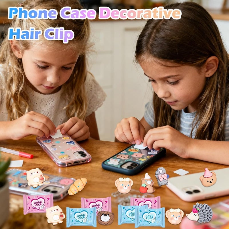CIYOJA 50 PCS Coffee Series Cartoon Resin Mystery Blind Bag – Mini Cute Figures for Kids Crafts, Tiny Random Toy Charms, DIY Phone Case Decorations, Surprise Collectible Resin Miniatures Variety Pack - Image 2